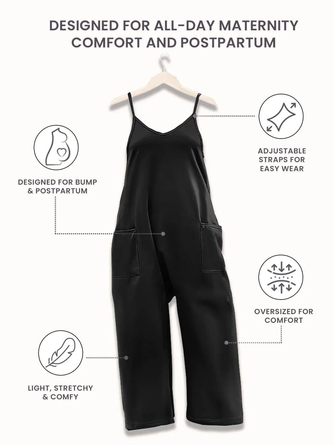 Oversized jumpsuit - Maternity and postpartum